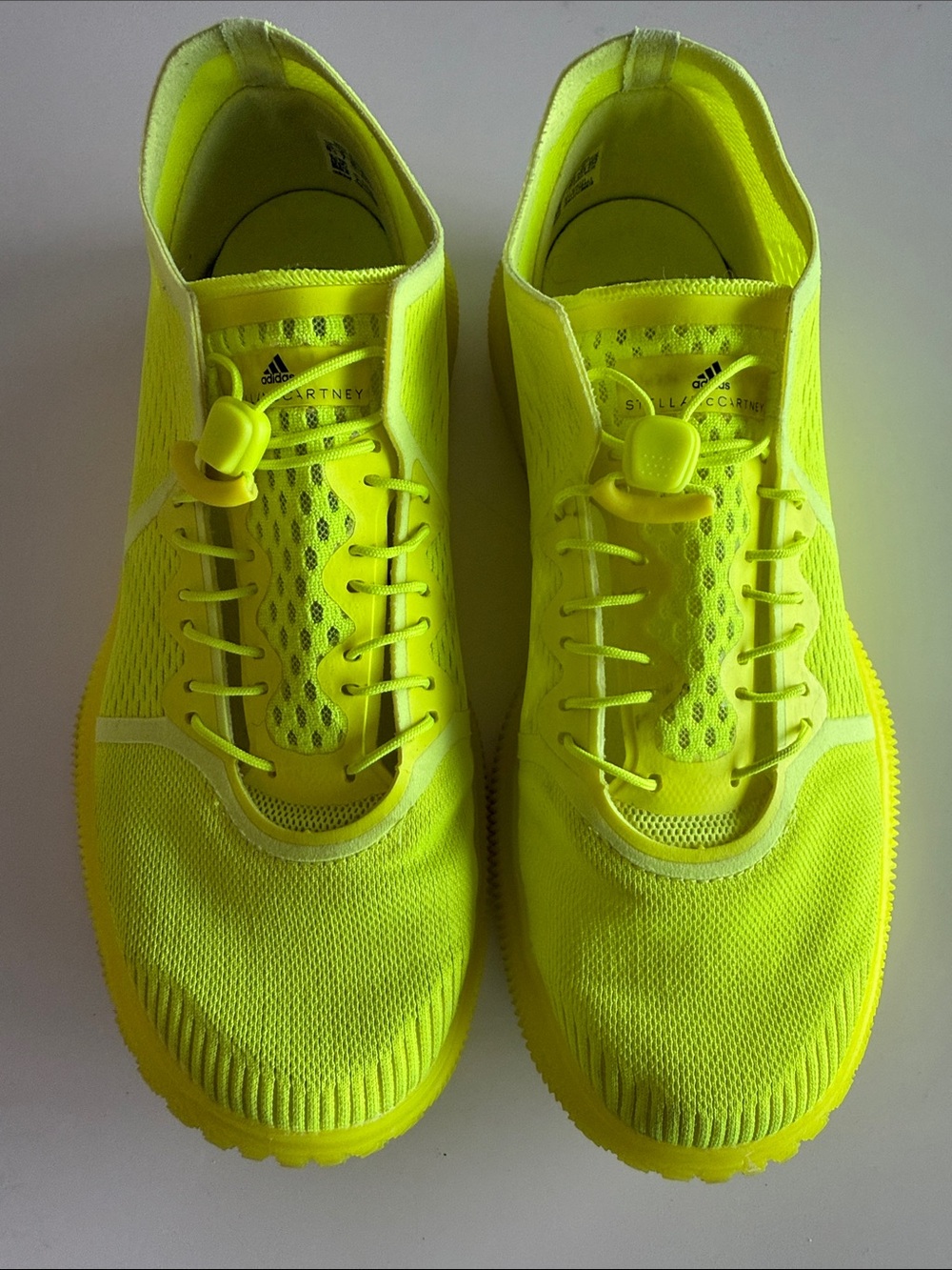 Adidas by Stella McCartney PureBoost Trainer Neon Yellow Women's 8.5 Gym Sneaker
